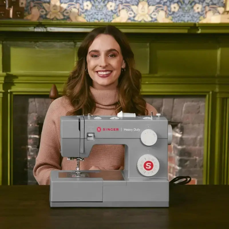SINGER Heavy-Duty 4452 Sewing Machine – High-Speed Motor, 110 Built-in Stitches, and Accessory Kit