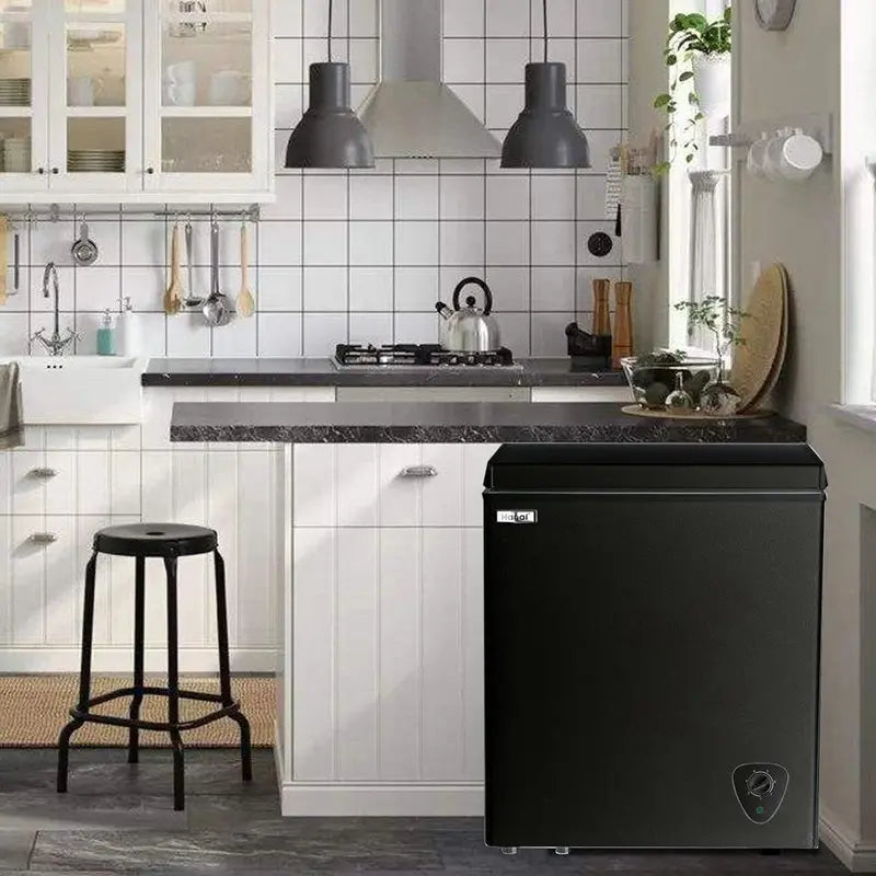 Wanai 3.5 Cu Ft Compact Chest Freezer – Energy Efficient, Removable Basket, Precise Temperature Dial
