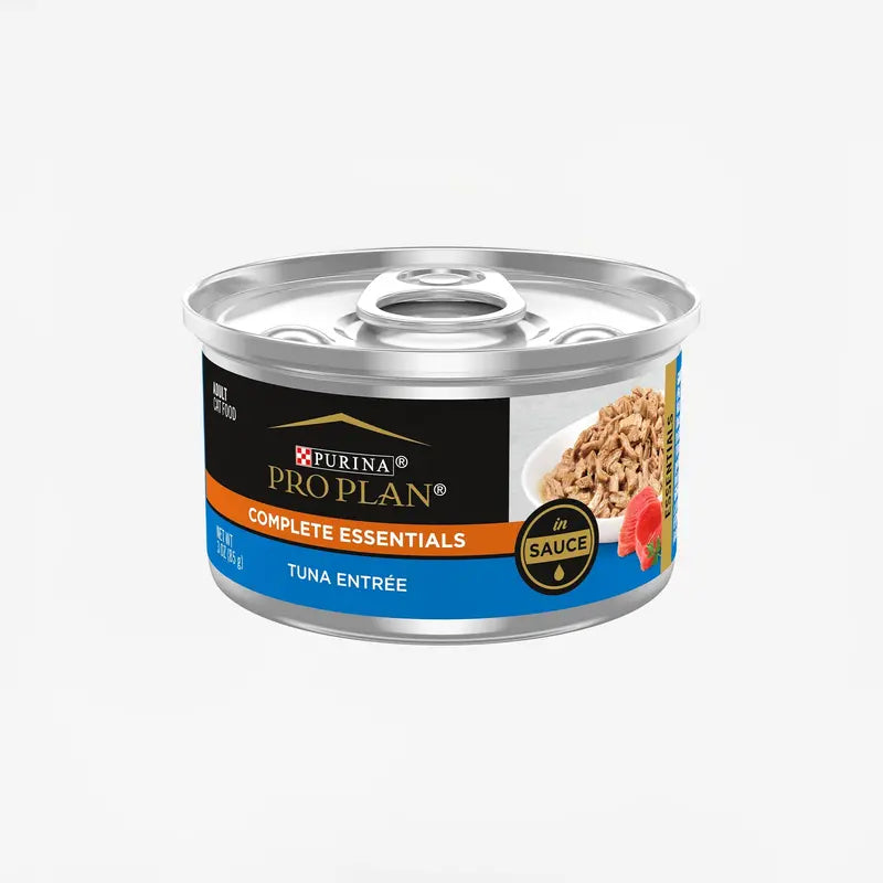Purina Pro Plan Adult Cat Food, Tuna Entrée in Sauce, Real Tuna, Supports Immune System, 3 oz Can