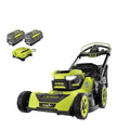 Ryobi 40V HP Self-Propelled AWD Lawn Mower – 21-Inch Whisper Series Cordless Mower with Two 6.0Ah Batteries & Charger
