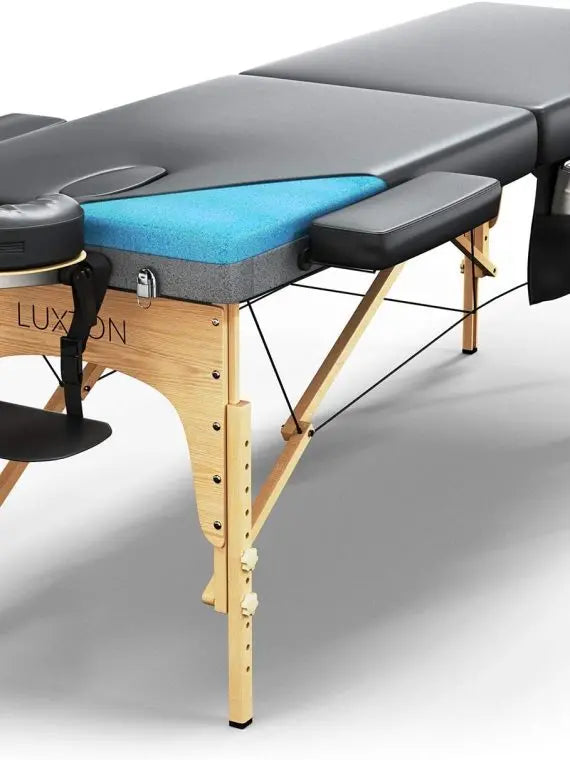 Home Premium Memory Foam Massage Table – Foldable & Portable with Carrying Case
