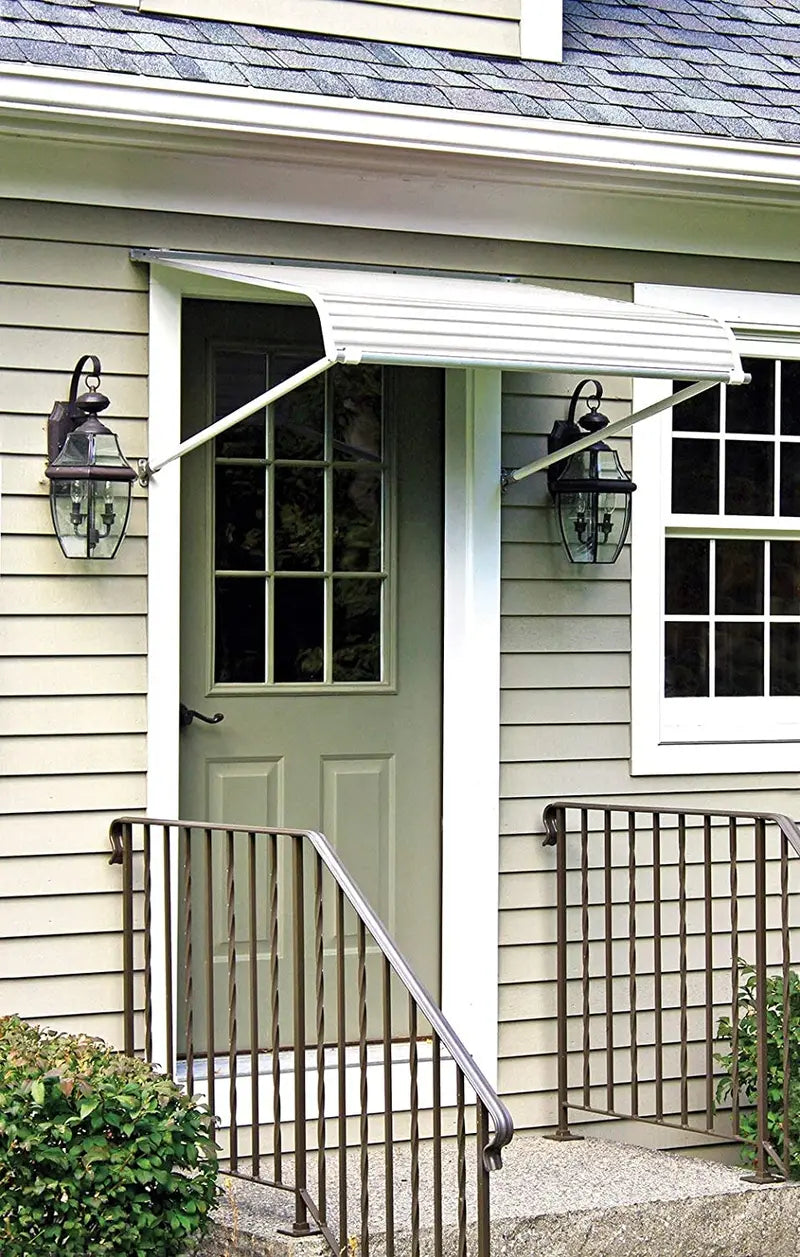 NuImage 60425 Series Aluminum Door Canopy Awning with Support Arms