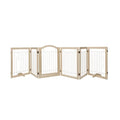 Modular Pet Gate and Playpen with Removable Panels and Walk-Through Door