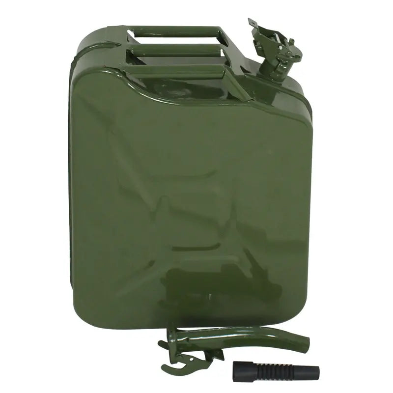 ZENY Jerry Can 5 Gallon Fuel Steel Tank NATO Style Extension Spout Gasoline Storage, 5 Pieces