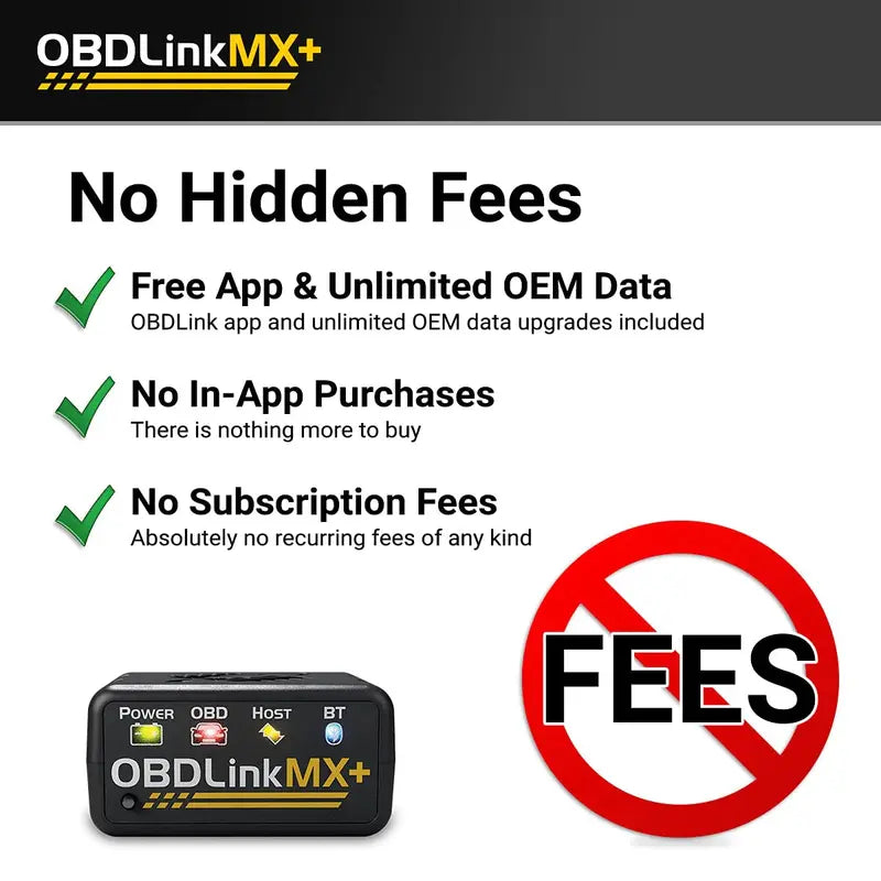 OBDLink MX+ Bluetooth OBD2 Scanner – Compatible with iOS, Android & Windows Devices