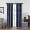 108"x52" Caprese Grommet Top Blackout Curtain Panel Indigo - Eclipse