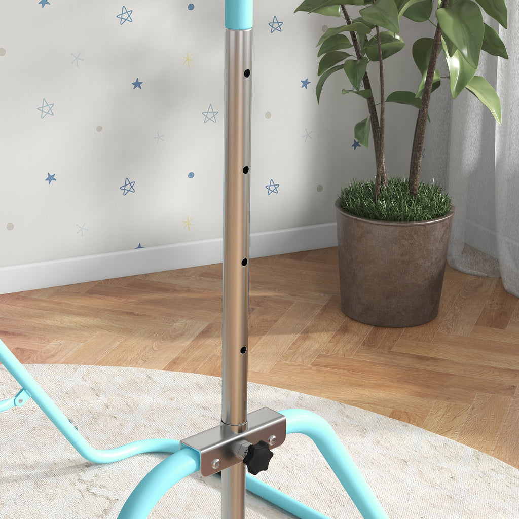 HOMCOM Kindergymnastikstange, klappbar, Höhenverstellbar von 88 bis 128 cm, Grün