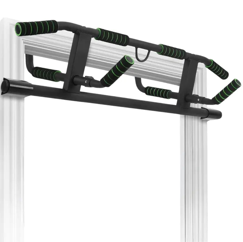 Versatile Pull-Up Bar – Doorway or Floor-Mountable with Multiple Grip Options