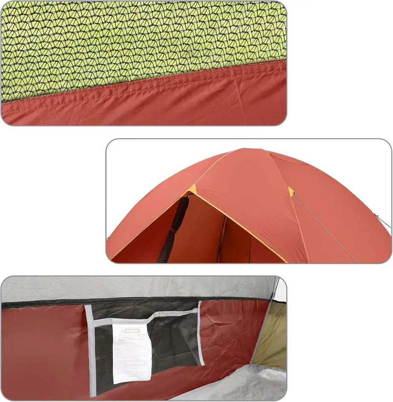 Versatile Dome Camping Tent – Lightweight, Portable Shelter for 2–6 Campers, Ideal for Backpacking & Beach Trips