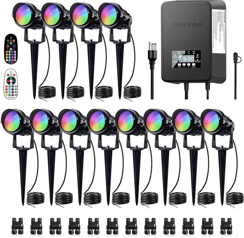 Waterproof Color-Changing LED Landscape Lighting Kit – Smart Outdoor Accent Lights