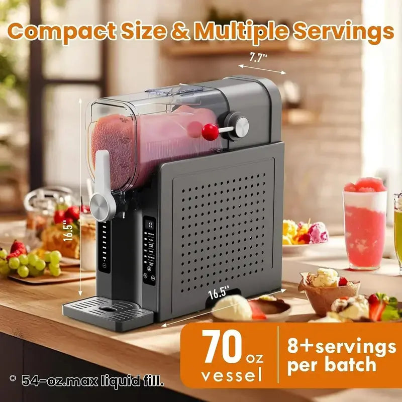 Professional Slushie Machine – No Ice Required, LED Display, Frozen Drink Maker for Bars and Events