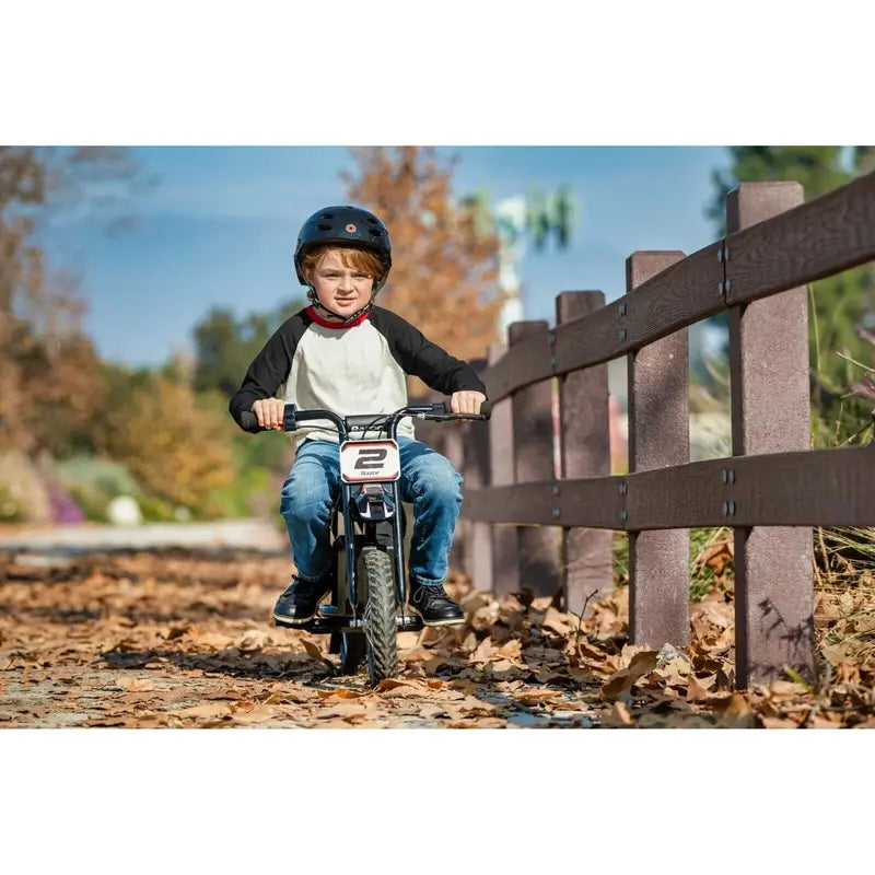 Razor MX125 Electric Dirt Bike – Blue Entry-Level Off-Roader for Ages 7+, 125W Power