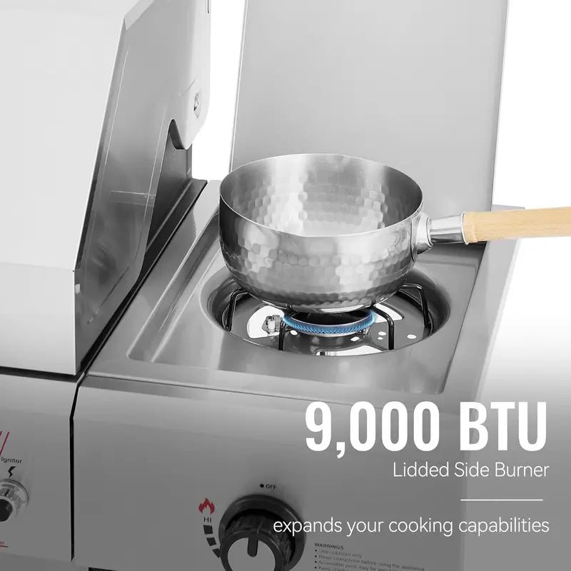 Royal Gourmet GA5401T 5-Burner Propane Grill – Stainless Steel with Side Burner