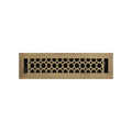 Signature Hardware 929149-2-10 Honeycomb Brass Floor Register - Brass, Gold