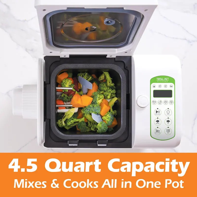 PetChef Pro All-in-One Pet Food Multicooker – 4.5-Quart Smart Mixer & Dispenser