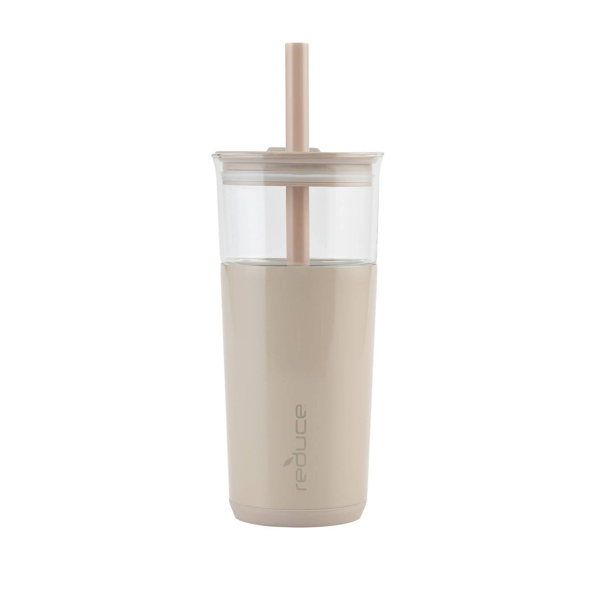 Reduce 20oz Aspen Vacuum Insulated Stainless Steel Glass Tumbler with Lid and Straw Sand