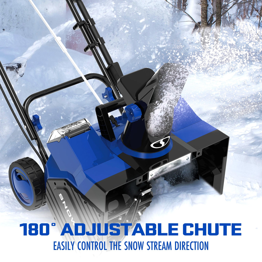 Snow Joe Snow Blower IONMAX, Cordless Electric Kit with LED Light, 24V - X2 - SB18 - TV1