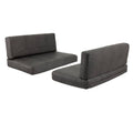 RecPro RV Dinette Booth Cushions with Memory Foam Camper Trailer Bed Gunmetal 36 at MechanicSurplus.com
