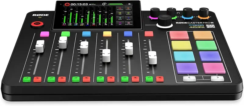 RODE RODECaster Pro II – All-in-One Podcasting, Streaming, and Audio Production Studio Console (Black)
