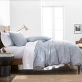 Simply Put 3-Pc Full/Queen Distress Tile Duvet Set, Blue