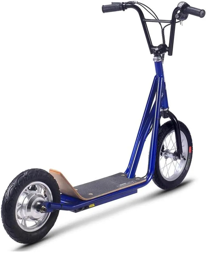 Groove-350 Electric Scooter, 36V 350W, Big Wheel, Lithium Battery, Blue