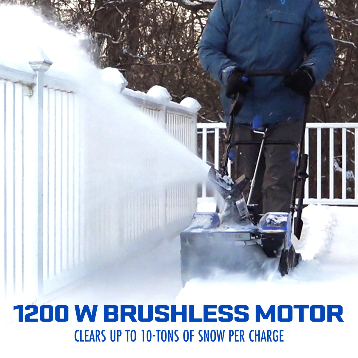 Snow Joe Snow Blower IONMAX, Cordless Electric Kit with LED Light, 24V - X2 - SB18 - TV1