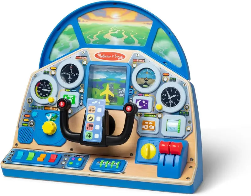 Melissa & Doug Pilot Play Set – Interactive Dashboard Toy for Imaginative Role-Play