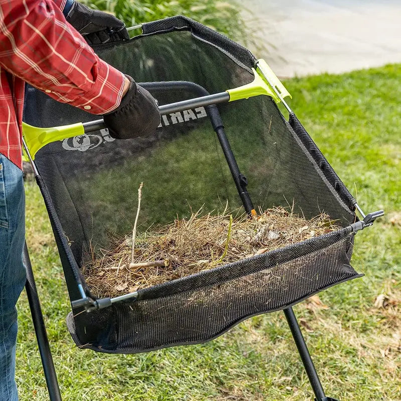 Heavy-Duty 21-Inch Manual Lawn Sweeper with 26-Gallon Collection Bag