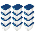 Sterilite 14489604 26 Gallon Latch & Carry Storage Tote Box Container (12 Pack)