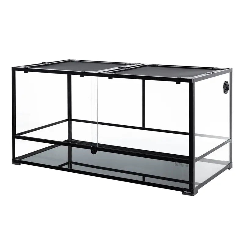REPTIZOO 120-Gallon Extra-Large Reptile Terrarium – Front-Opening, Ventilated Habitat for Large Species