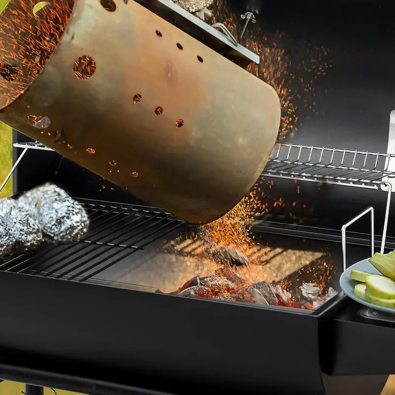 Royal Gourmet CC1830 30-Inch Barrel Charcoal Grill with Warming Rack